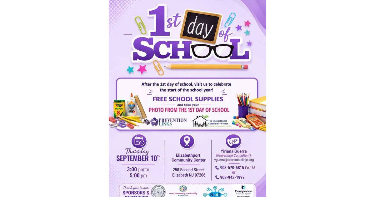 Elizabethport Community Center to Host Free Back-to-School Event Thursday