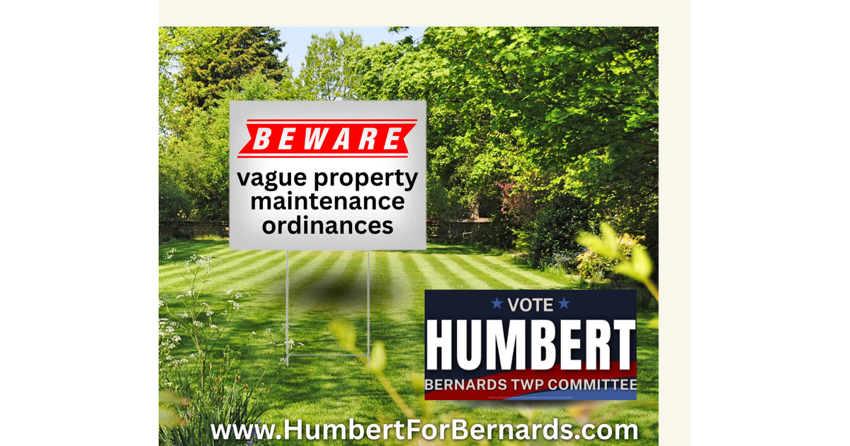 Paul Humbert Opposes Proposed Property Maintenance Ordinance