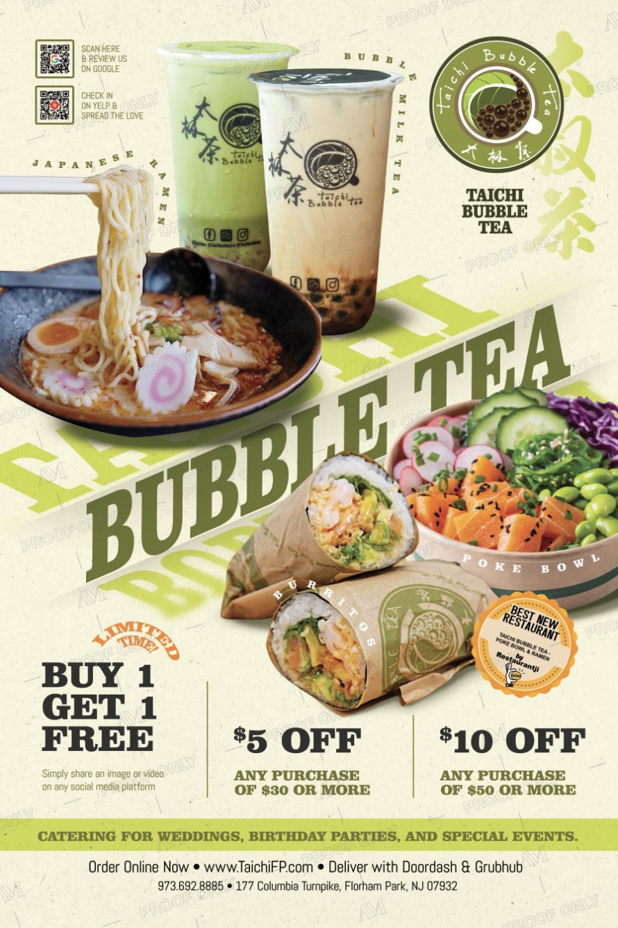 Holiday Guide Special Offer from Taichi Bubble Tea | East Hanover