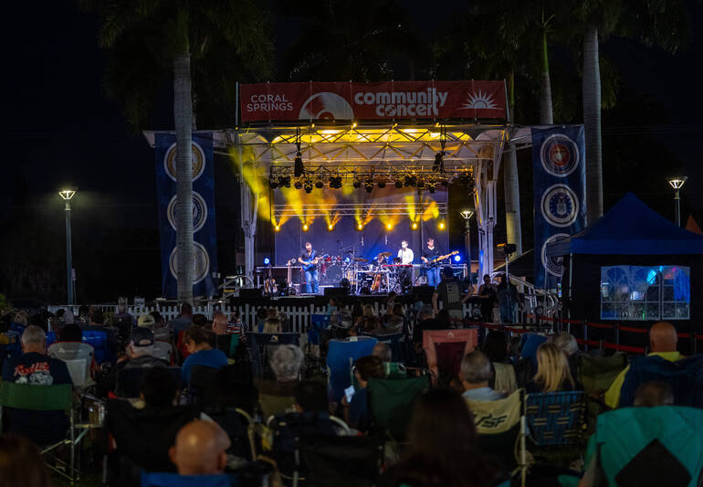 Coral Springs Sets Aside VIP Area for Veterans Patriotic Community Concert