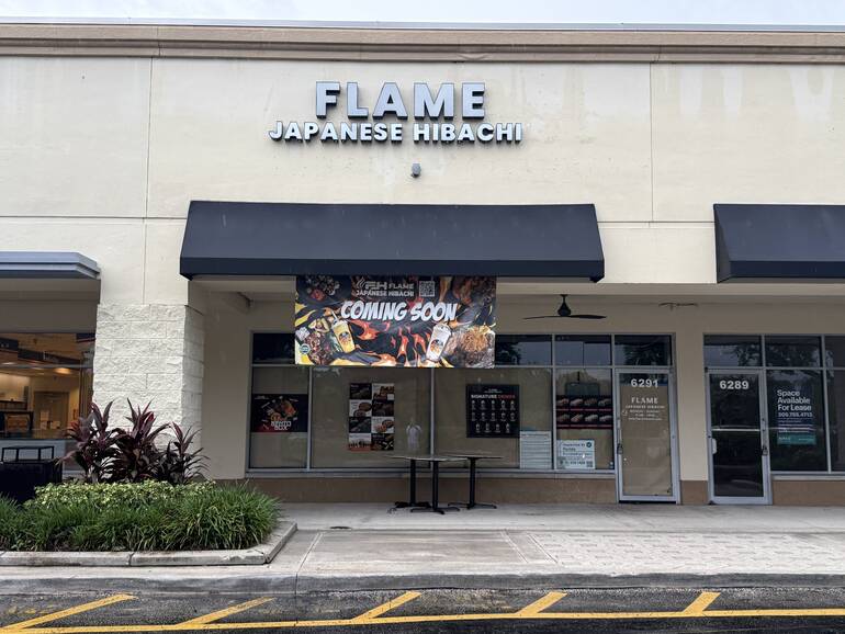 Flame Japanese Hibachi Opens Soon in Coral Springs Where Moore Fire Grill Closed